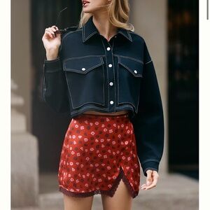 Anthropologie slip Skirt